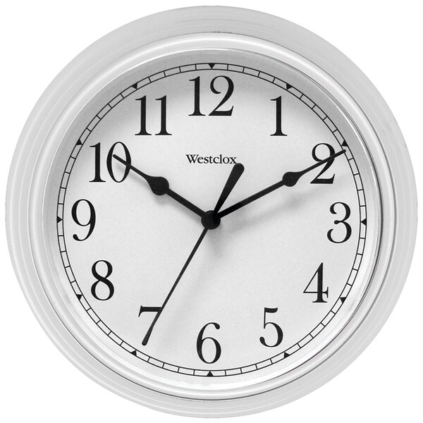 Westclox Decorative 9" Wall Clock (White) 46994A